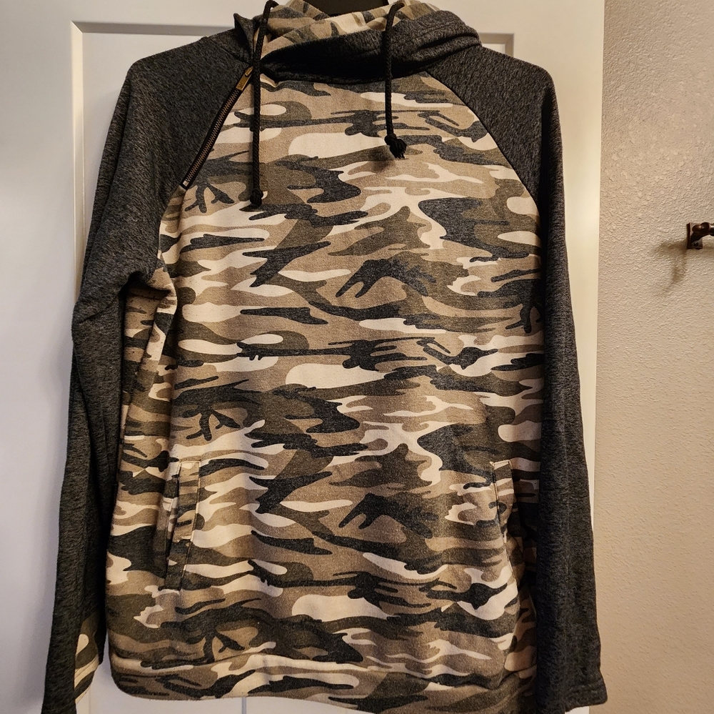 Ampersand double hooded hoodie